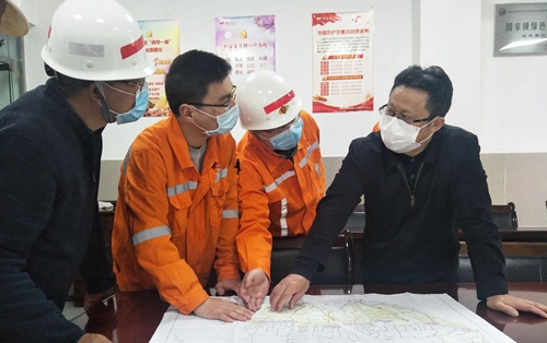 王大真检查矿业公司杉树垭矿疫情防控和复工复产工作(图1)