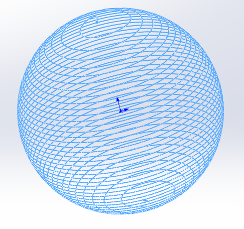 绘制球形螺旋线--采用SolidWorks