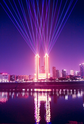 宜化大楼亮起来了！(图2)
