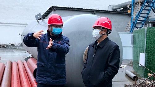 王大真到股份公司检查工作(图2)