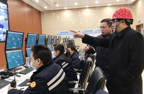 王大真到新材料公司和股份公司现场检查工作(图1)