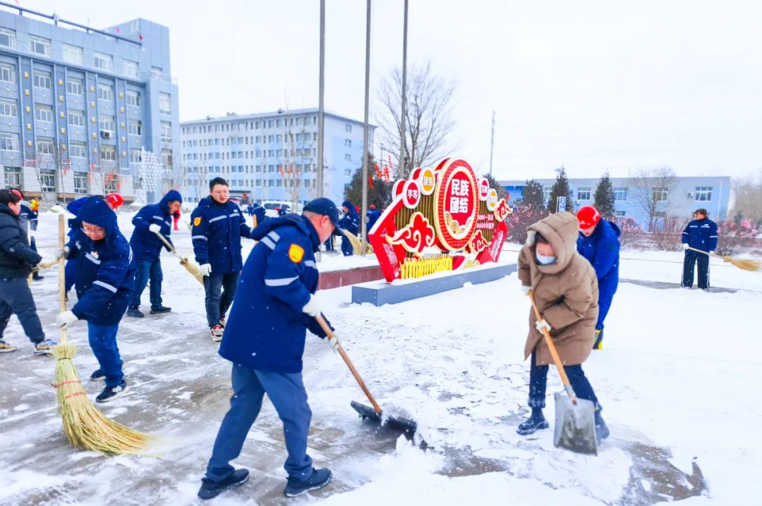 内蒙宜化：迎风战雪保安全，勠力同心促生产(图2)