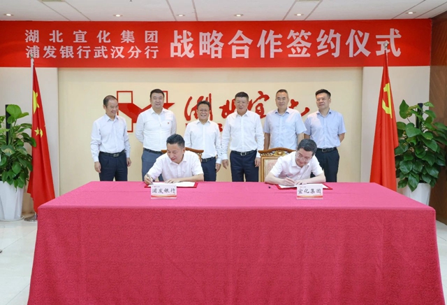 宜化集团与浦发银行武汉分行签订战略合作协议(图1)