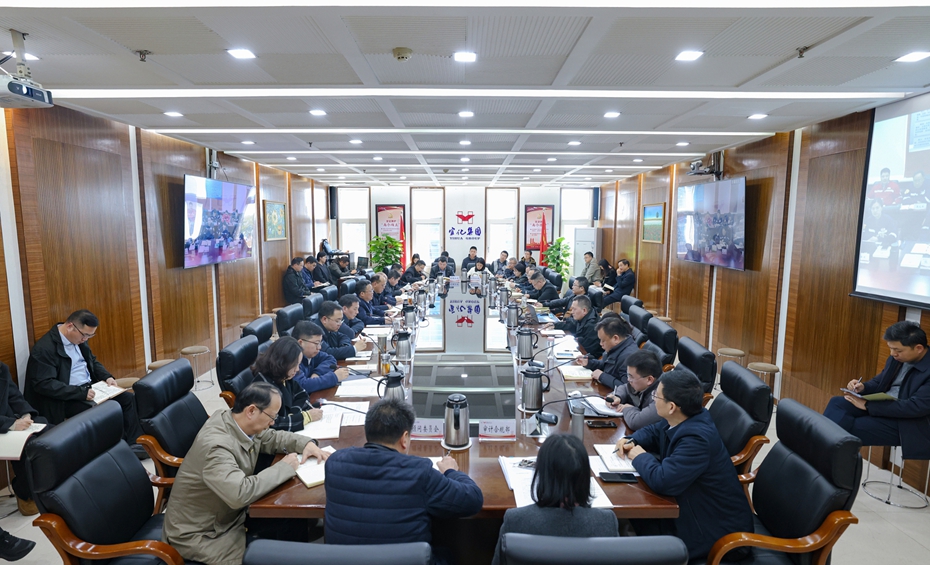 宜化集团党委传达学习全省、全市“新春第一会”精神(图1)